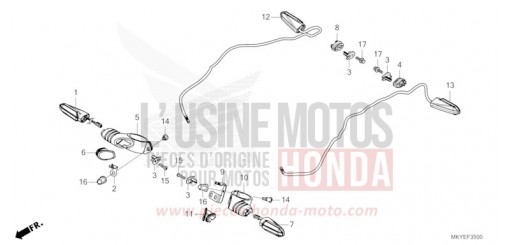 WINKER (CB650RA/CB650RAC) CB650RACR de 2024